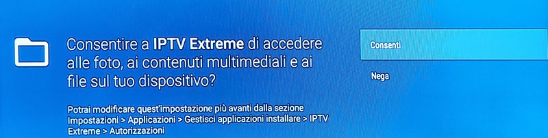 iptv extreme consenti scrittura